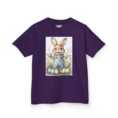 Kids T-Shirt Happy Easter Bunny with Eggs