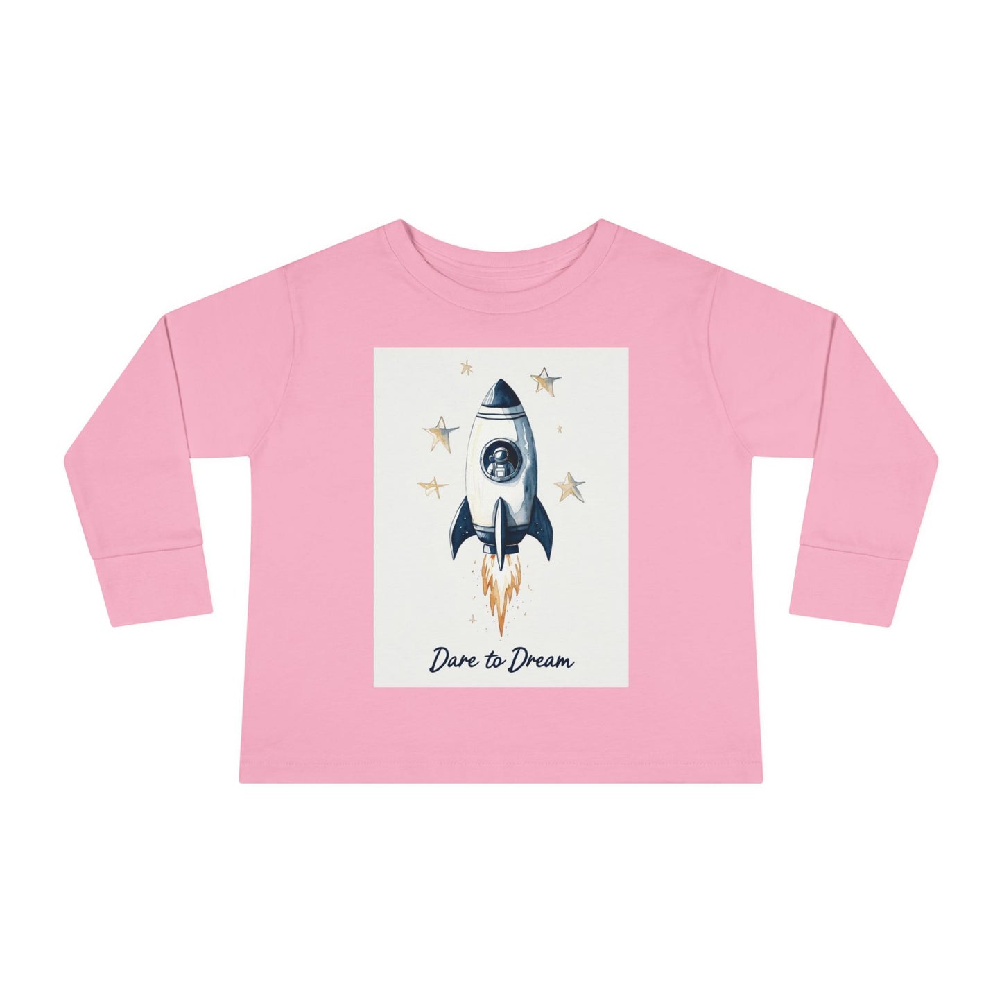 Rocket Ship Toddler Long Sleeve Tee