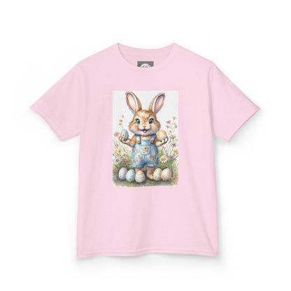 Kids T-Shirt Happy Easter Bunny with Eggs