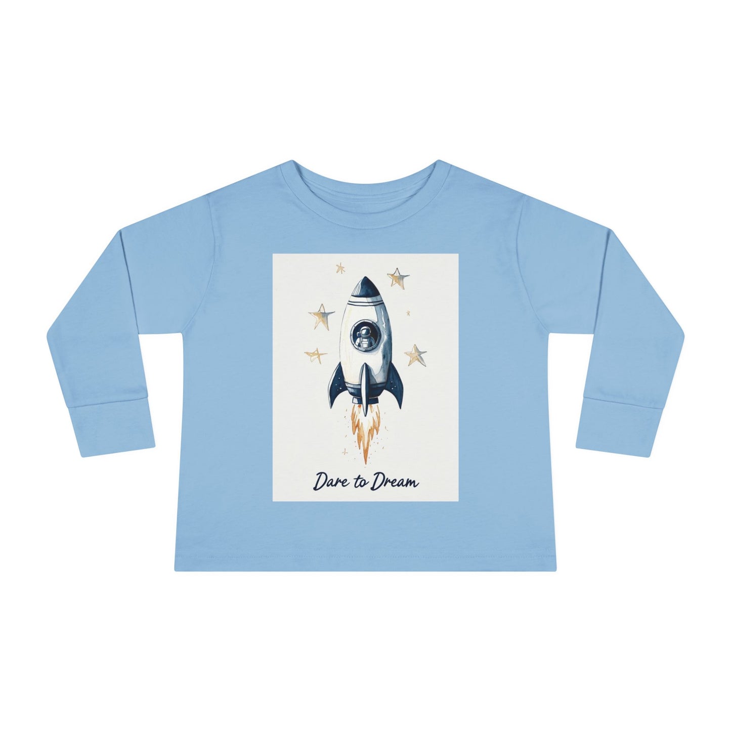 Rocket Ship Toddler Long Sleeve Tee