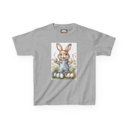 Kids T-Shirt Happy Easter Bunny with Eggs