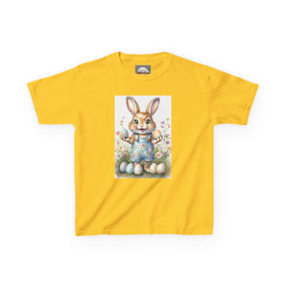 Kids T-Shirt Happy Easter Bunny with Eggs