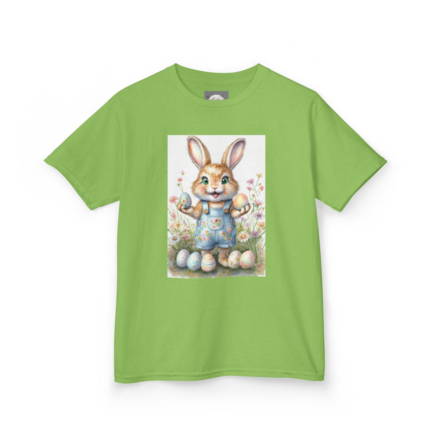 Kids T-Shirt Happy Easter Bunny with Eggs