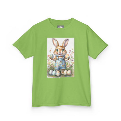 Kids T-Shirt Happy Easter Bunny with Eggs