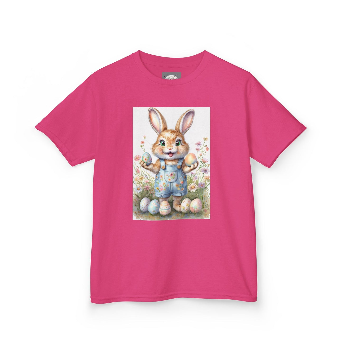 Kids T-Shirt Happy Easter Bunny with Eggs