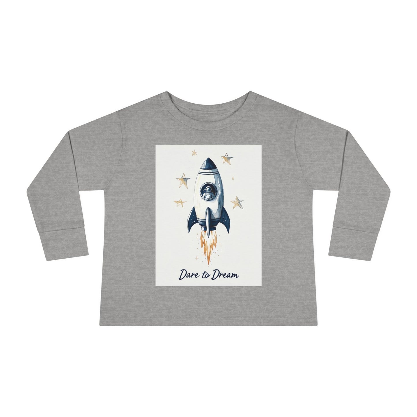 Rocket Ship Toddler Long Sleeve Tee