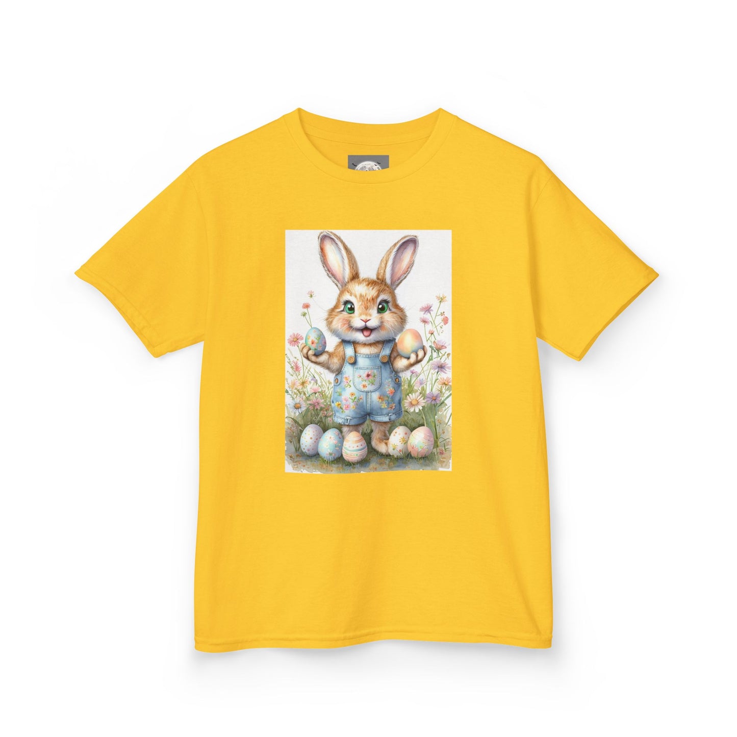 Kids T-Shirt Happy Easter Bunny with Eggs