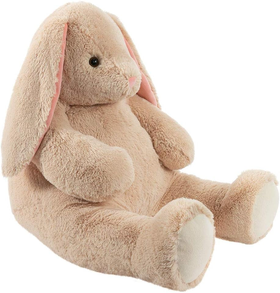 Giant Bunny Stuffed Animal - 4 Ft Stuffed Bunny Plush Toy from Giant Cuddle Collection, Adorable Rabbit Stuffed Animal for Kids & Adults - Perfect Valentines Day Gift for All Ages