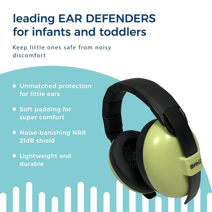 Bubzee Baby Headphones for Noise Protection - Baby Ear Muffs, Newborn Infant & Toddler, 0 to 36 Months, Adjustable